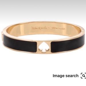 Kate Spade Black Hole Punch Logo Bracelet